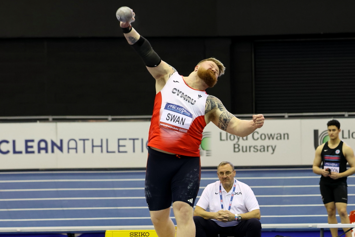 Patrick Swan on his way to silver